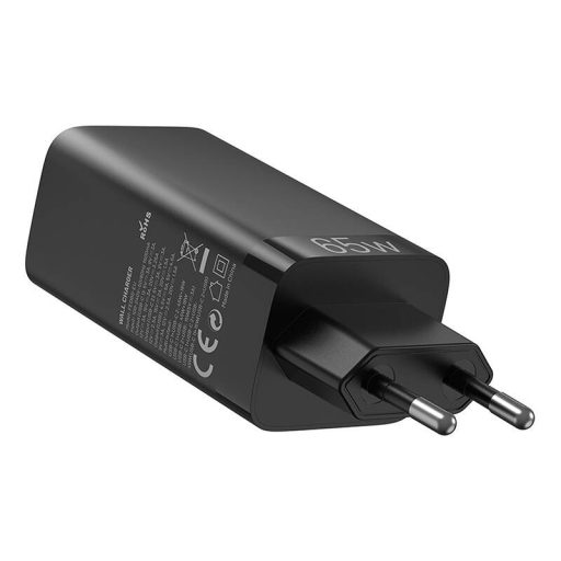 Vention FEDB0-EU 2xUSB-C 1xUSB-A 65W/30W/30W GaN hálózati töltő (fekete)