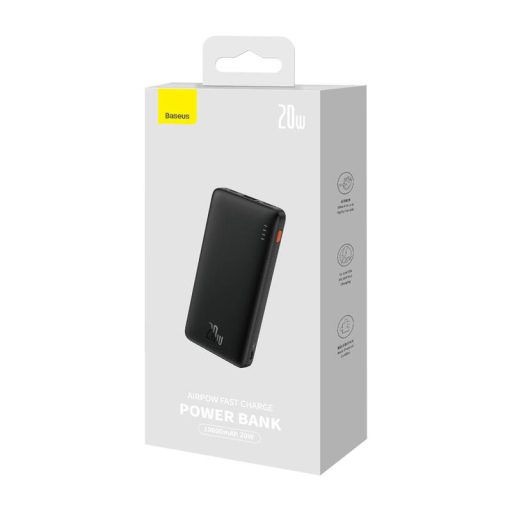 Baseus Airpow powerbank, 10000mAh, 20W (fekete)