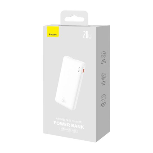 Baseus Airpow powerbank, 10000mAh, 20W (fehér)