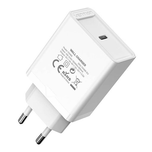 Vention FAIW0-EU USB-C 30W fali töltő (fehér)
