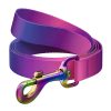 WAUDOG gradient nylon dog leash, 15mm wide, 122cm long, purple