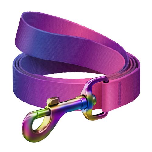 WAUDOG gradient nylon dog leash, 15mm wide, 122cm long, purple