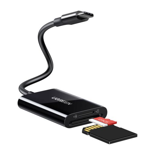 UGREEN CM265 2 az 1-ben USB-C kártyaolvasó (fekete)
