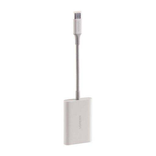 UGREEN CM265 2 az 1-ben USB-C kártyaolvasó (fehér)
