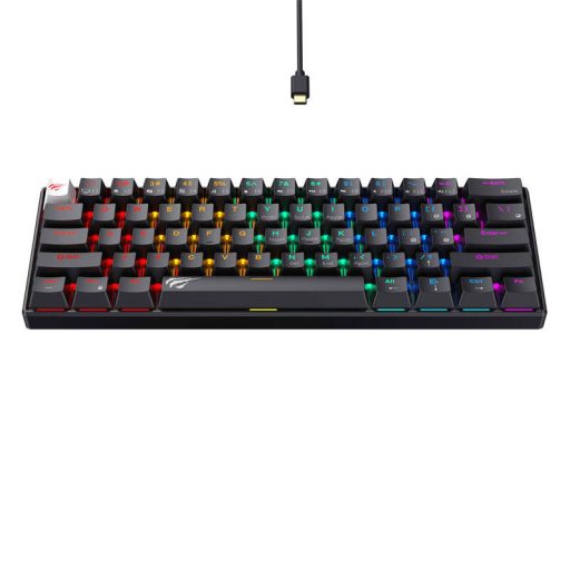 Havit KB903L vezetékes mechanikus / játék RGB billentyűzet (fekete) (QWERTY)