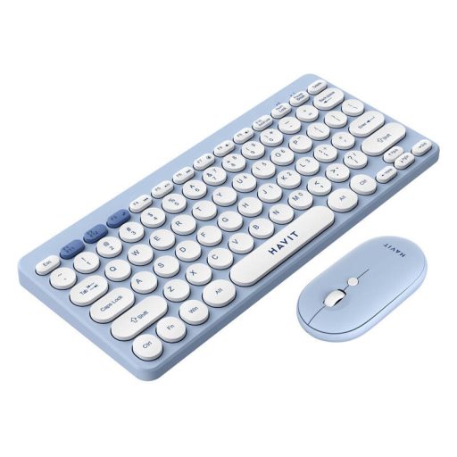 Havit KB279GCM vezeték nélküli 2 az 1-ben gaming szett billentyűzet + egér (kék) (QWERTY)