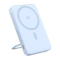   Baseus PicoGo mágneses powerbank állvánnyal, Qi2, 5000mAh, 20W (kék)