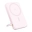 Baseus PicoGo mágneses powerbank állvánnyal, Qi2, 5000mAh, 20W (rózsaszín)