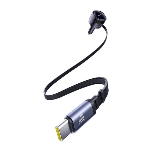 Baseus Enjoyment Max autós töltő USB-C+USB-C kábelekkel 60W Fekete