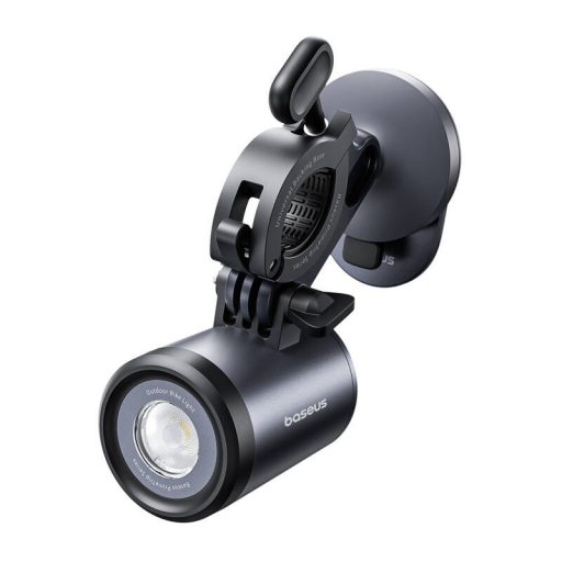 Baseus PrimeTrip 2 az 1-ben kerékpártartó, telefontartó + zseblámpa (fekete)