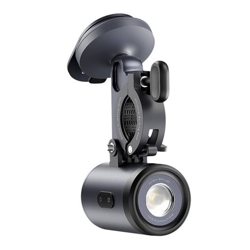 Baseus PrimeTrip 2 az 1-ben kerékpártartó, telefontartó + zseblámpa (fekete)