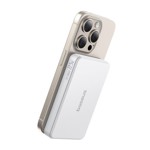Baseus Airpow2 Qi2 mágneses powerbank 10000mAh 22.5W (fehér)