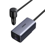 Ugreen EC706 autós töltő, USB + 2x USB-C, 150W