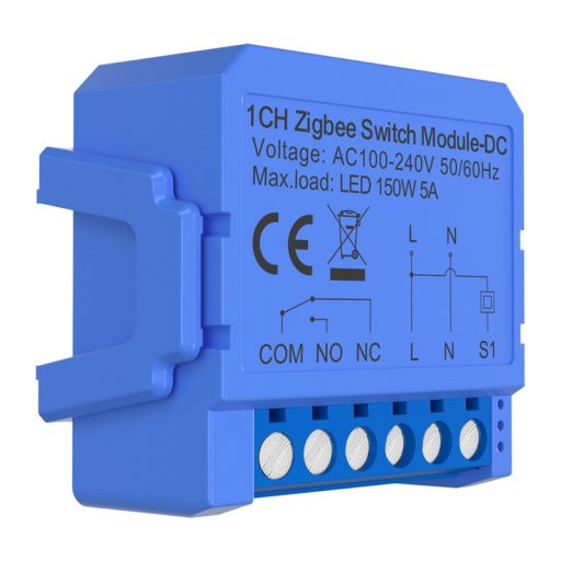 1 csatornás ZigBee kapcsolómodul feszültségmentes érintkezővel Avatto ZWSM16-DC32V-1
