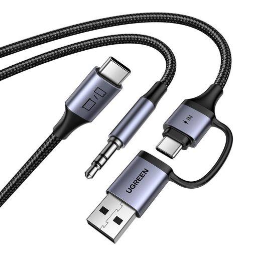 Ugreen CM772 hangkártya, USB-C 3,5 mm-es + USB-C/A-ra