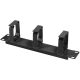 Logilink 10" Cable Management Panel 1U, black, with hooks