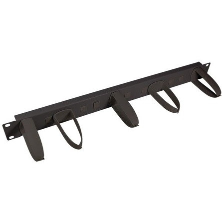 Logilink 19" Cable Manager 1U, rotating hooks, black