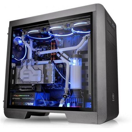 Thermaltake Core V51 Tempered Glass Edition táp nélküli ablakos Full Tower számítógépház fekete