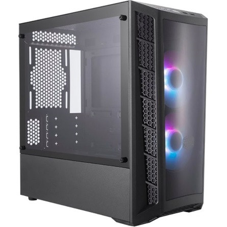 Cooler Master MasterBox MB320L ARBG with Controller táp nélküli ablakos MT Mini Tower számítógépház fekete