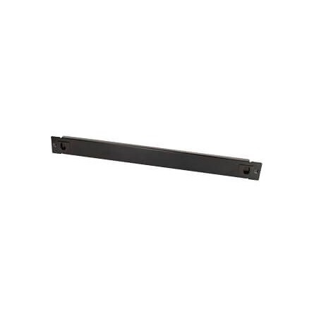 19" Blank Panel, tool-free snap-in type, 1U, metal, black