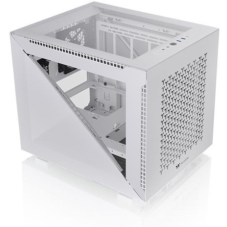 Thermaltake Divider 200 TG Air Snow táp nélküli ablakos MT Mini Tower számítógépház fehér