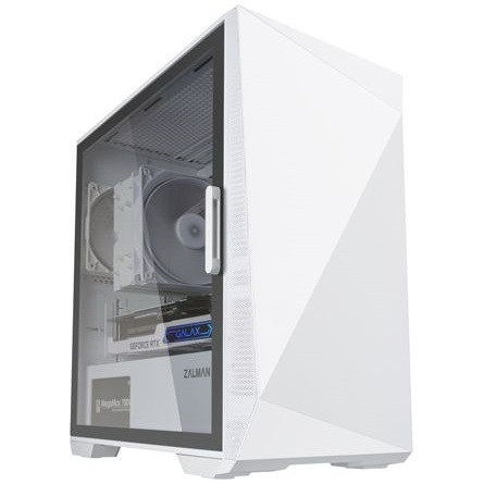 Zalman Z1 Iceberg White táp nélküli ablakos Mid Tower számítógépház fehér