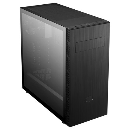 Cooler Master MasterBox MB600L V2 táp nélküli ablakos Mid Tower számítógépház fekete (without ODD; TG)