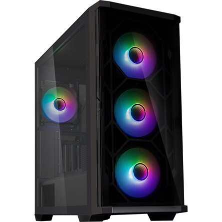 Zalman Z10 DUO táp nélküli ablakos Mid Tower számítógépház fekete