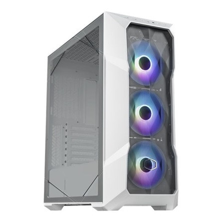 Cooler Master MasterBox TD500 Mesh V2 ARGB táp nélküli ablakos Mid Tower számítógépház fehér