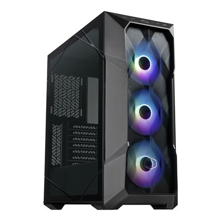 Cooler Master MasterBox TD500 Mesh V2 ARGB táp nélküli ablakos Mid Tower számítógépház fekete