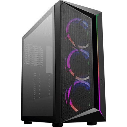 Cooler Master CMP 510 táp nélküli ablakos Mid Tower számítógépház fekete