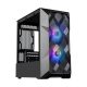 Cooler Master MasterBox  TD300 Mesh táp nélküli ablakos MT Mini Tower számítógépház fekete