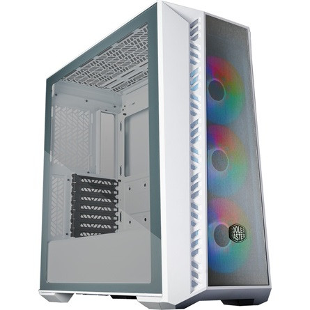 Cooler Master MasterBox 520 Mesh táp nélküli ablakos Mid Tower számítógépház fehér