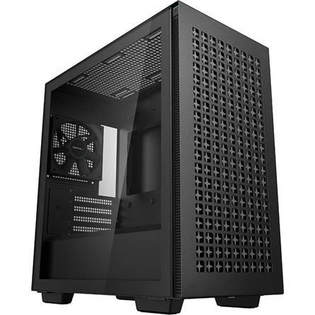 DeepCool CH370 táp nélküli ablakos MT Mini Tower számítógépház fekete