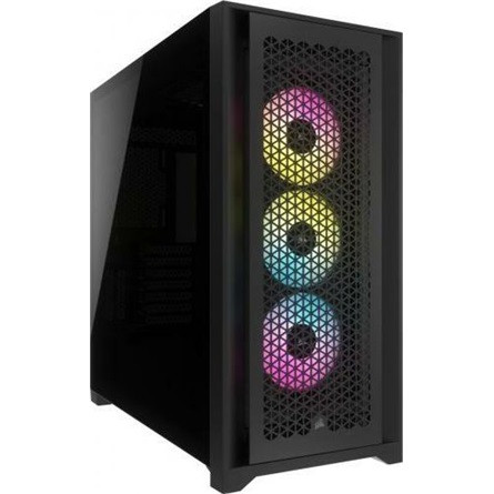 Corsair 5000D AIRFLOW táp nélküli ablakos Mid Tower számítógépház fekete