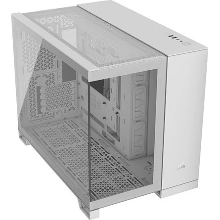 Corsair 2500X Dual-Chamber táp nélküli ablakos Mid Tower számítógépház fehér