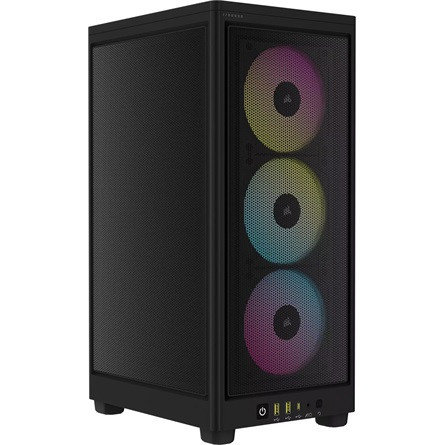 Corsair 2000D RGB AIRFLOW táp nélküli ablakos SFF számítógépház fekete