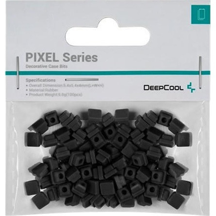 DeepCool Számítógépház Kiegészítő - PIXEL BK (100db, fekete, szilikon)