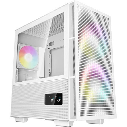 DeepCool CH360 DIGITAL WH táp nélküli ablakos MT Mini Tower számítógépház fehér