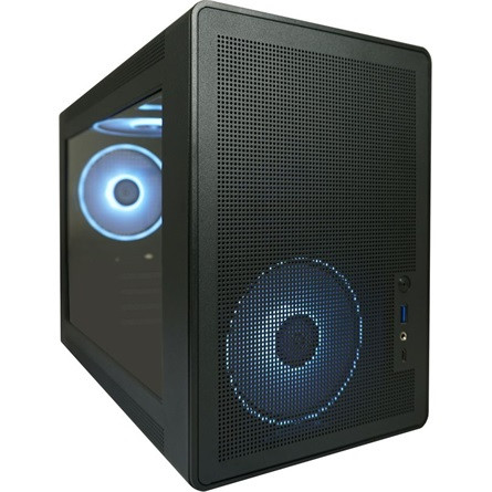 LC-Power 716MB Amplified X táp nélküli ablakos MT Mini Tower számítógépház fekete