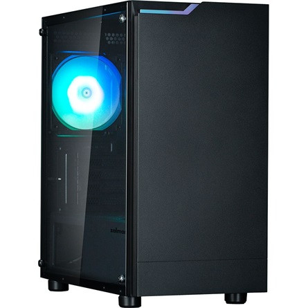 Zalman T4 PLUS táp nélküli ablakos MT Mini Tower számítógépház fekete