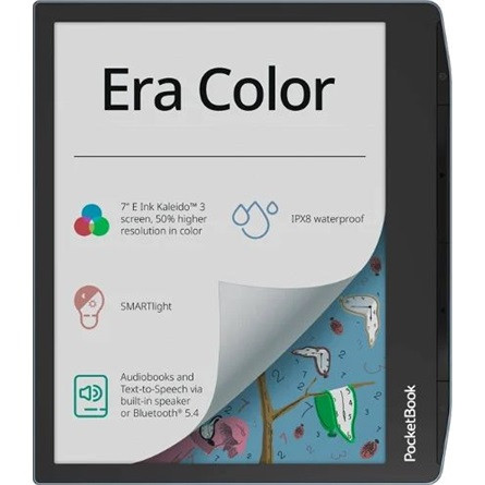 PocketBook PB700K3 Era Color 7" E-Ink Kaleido 3 vízálló e-book olvasó fekete-szürke (Linux 4.9.56; Stormy Sea)