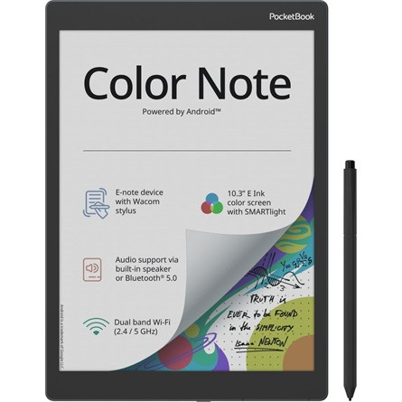 PocketBook Color Note 10.3" E-Ink Kaleido 3 e-book olvasó szürke (Stormy Sea; Android 12)