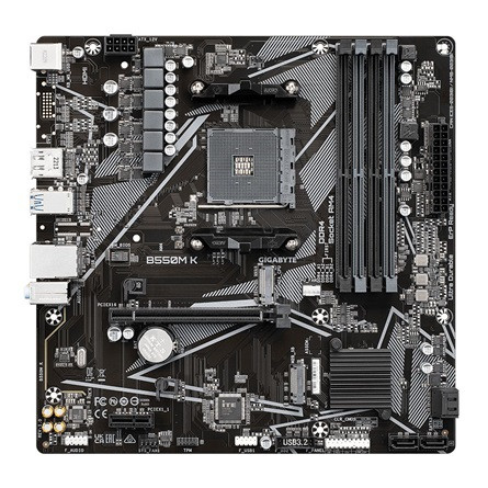 Gigabyte B550M K desktop alaplap microATX