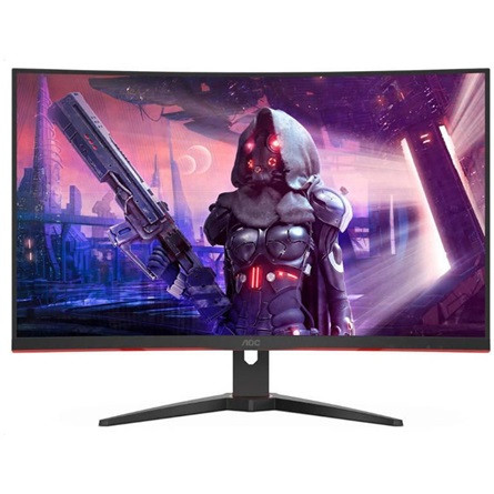 AOC CQ32G2SE 31.5" ívelt VA LED gaming monitor fekete-piros 165Hz FreeSync Premium