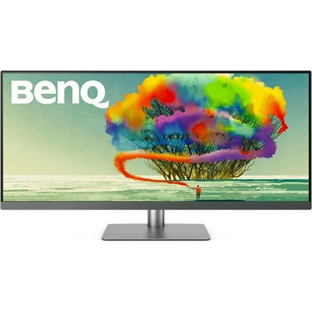 Benq PD3420Q Designer 34" IPS LED monitor szürke (USB-C: 65W; KVM; 100% sRGB)