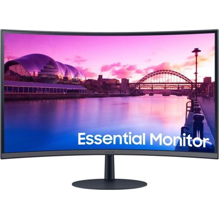 Samsung S3 Essential 32" ívelt VA LED monitor fekete 75Hz FreeSync