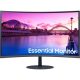 Samsung S3 Essential 32" ívelt VA LED monitor fekete 75Hz FreeSync