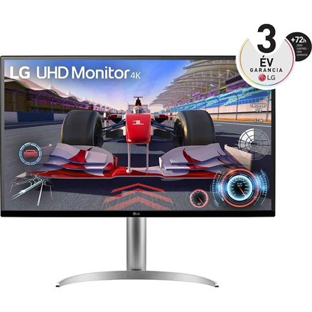 LG 32UQ750P-W UltraFine 31.5" VA LED monitor fehér-ezüst 144Hz FreeSync Premium (USB-C: 65W)