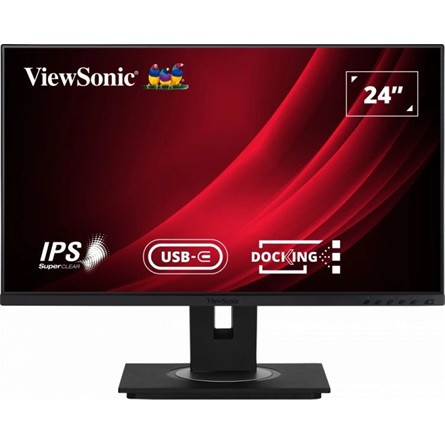 ViewSonic VG2456 23.8" IPS LED monitor fekete